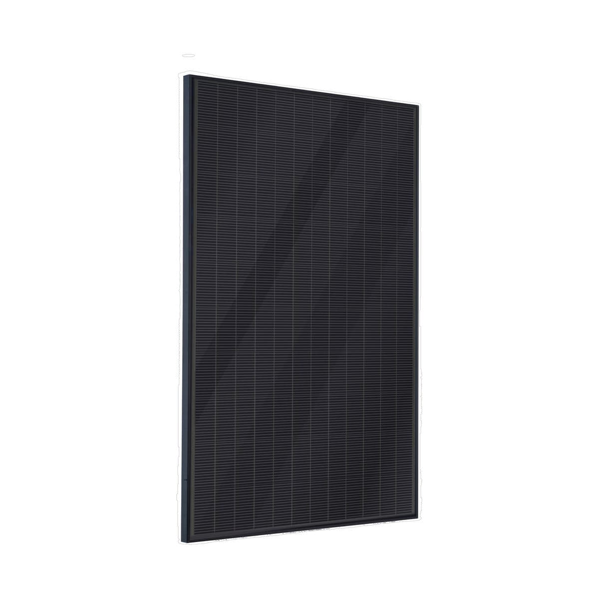 Panneau Voltec TARKA 120 VSMP vu de trois quarts : module full black à 120 demi-cellules et cadre noir anodisé.